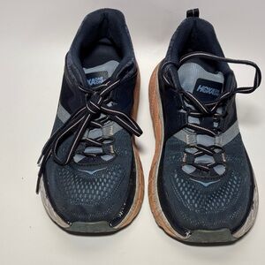 Hoka One One Navy and Light Blue Athletic Shoes